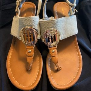 Tommy Hilfiger Sandal wedges Denim, cold, cork